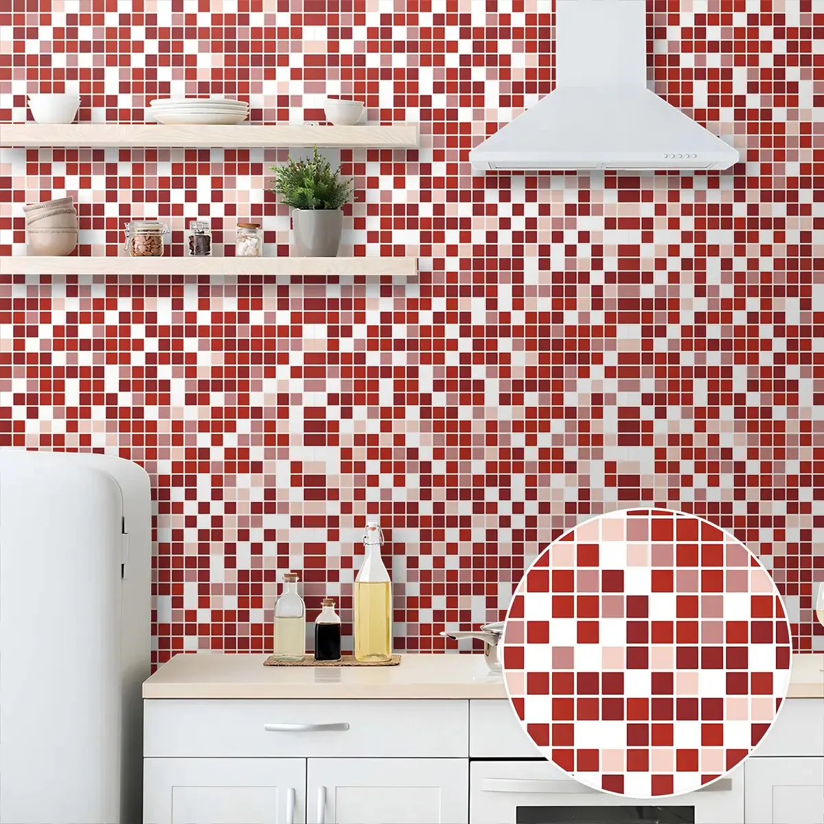 Adesivo Decorativo 2,5 Metros Papel Parede C Cozinha Banheiro Lavável