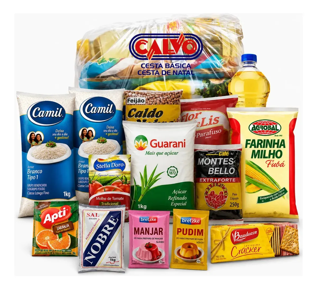 Cesta Basica Calvo Emb Plastica