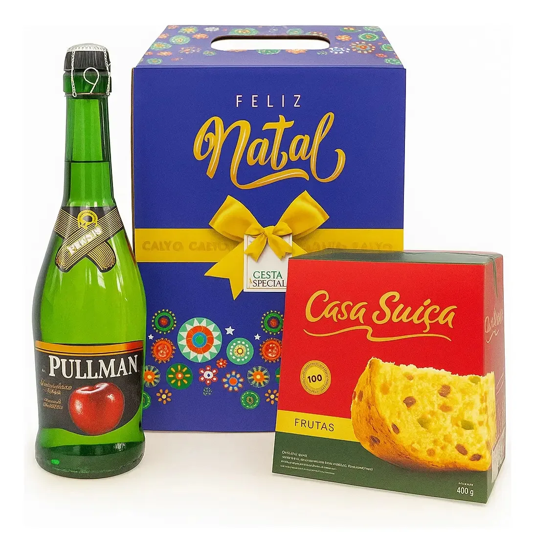 Cesta De Natal Boas Festas Kit1 C/18 Itens