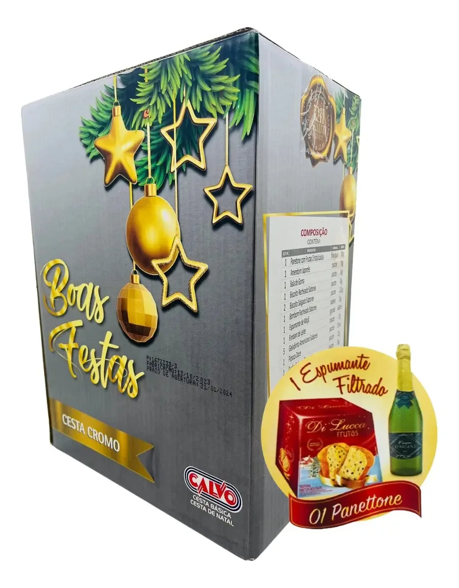 Cesta De Natal E Ano 17 Itens Empresa Imediato