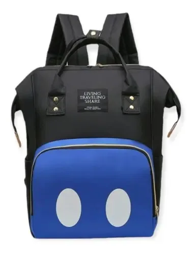 Mochila Maternidade Bolsa Bebê Multifunção Cor Azul