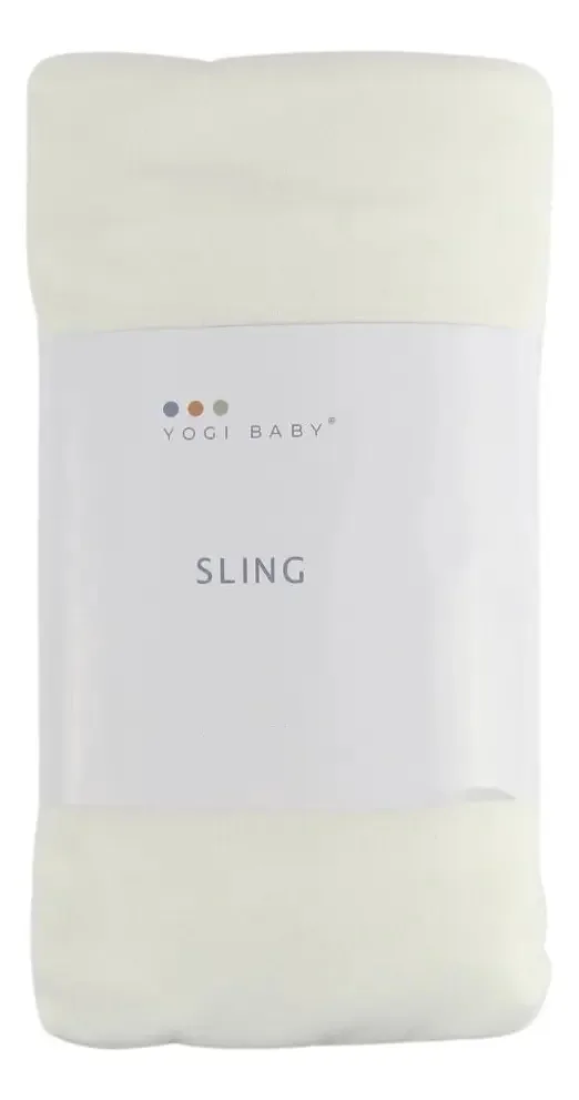 Canguru De Pano Sling Branco Cupuaçu - Yogi Baby