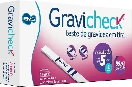 Gravicheck Teste De Gravidez Em Tira Ems.