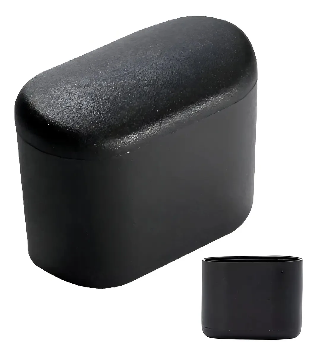 Ponteiras Antiderrapantes Preto Escritex Quadradas 16mm Para Pés De Cadeira