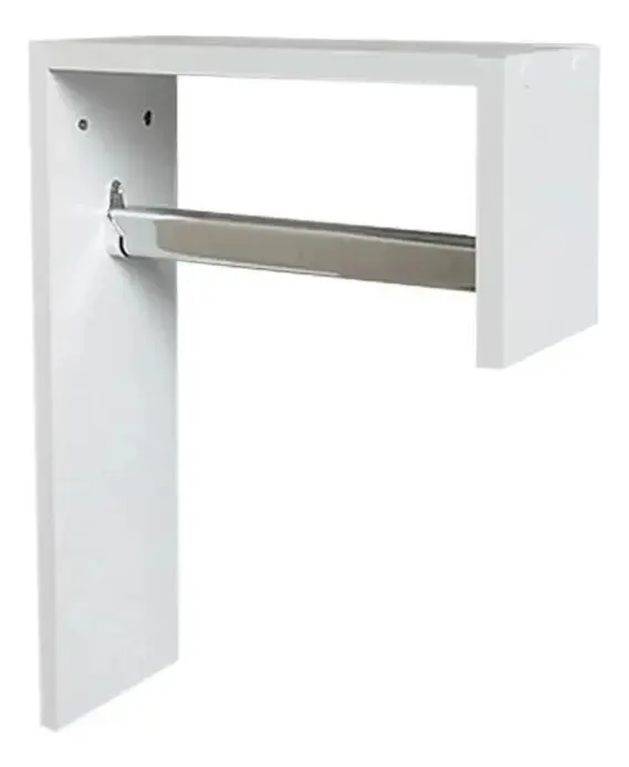 Cabideiro De Parede Em J Mdf Branco