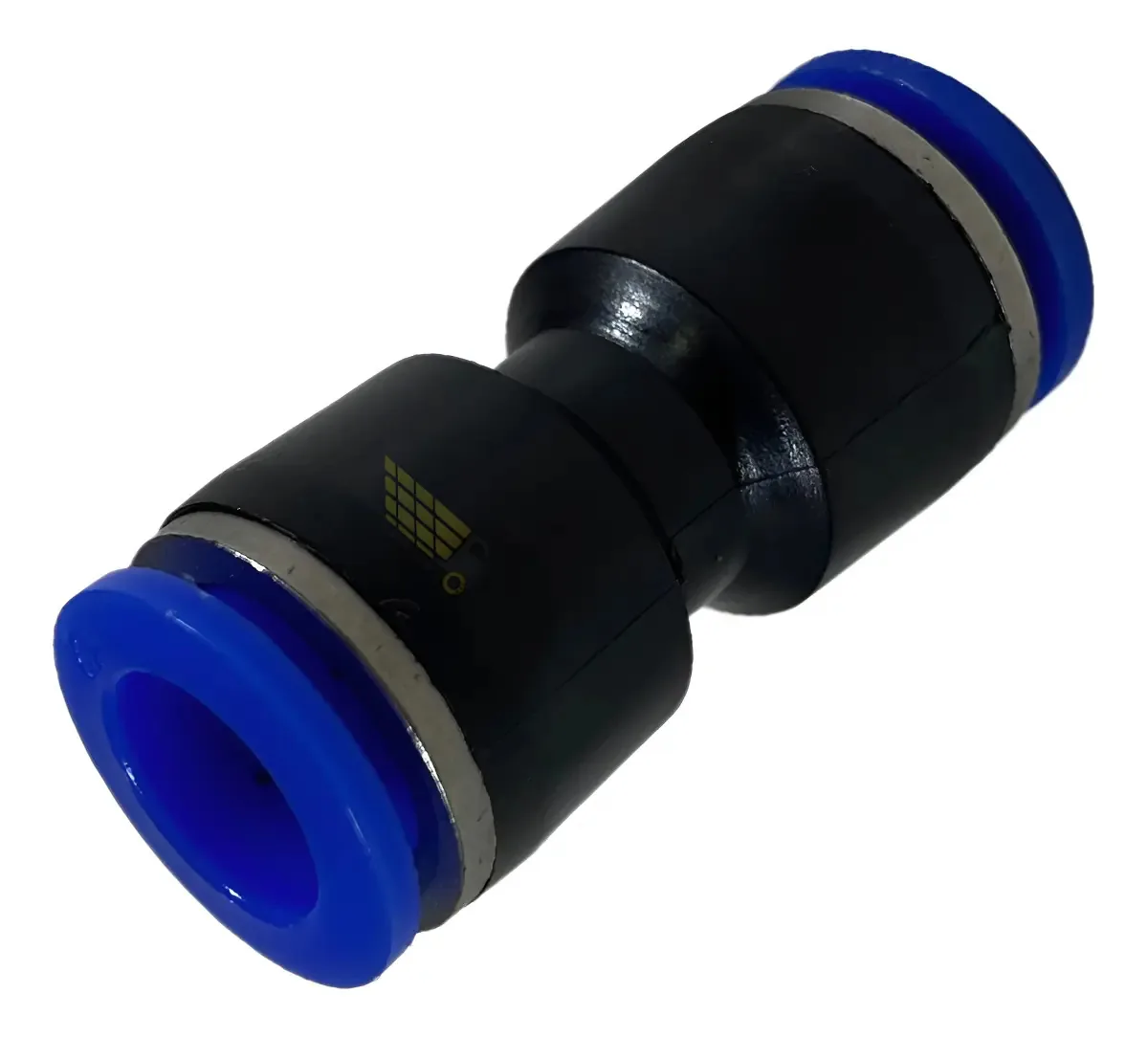 Kit 100 Uniões Reta Plásticas 8mm - Conexões Pneumáticas