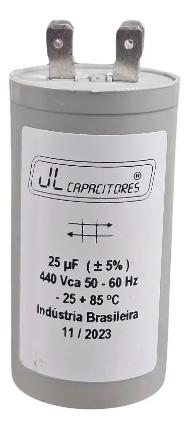 Capacitor Permanente 25uf +-5% 440v Jl Capacitores