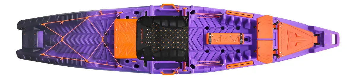Caiaque Águas Calmas Titan Caiaques Hiperion 3.5m Polietileno Remo