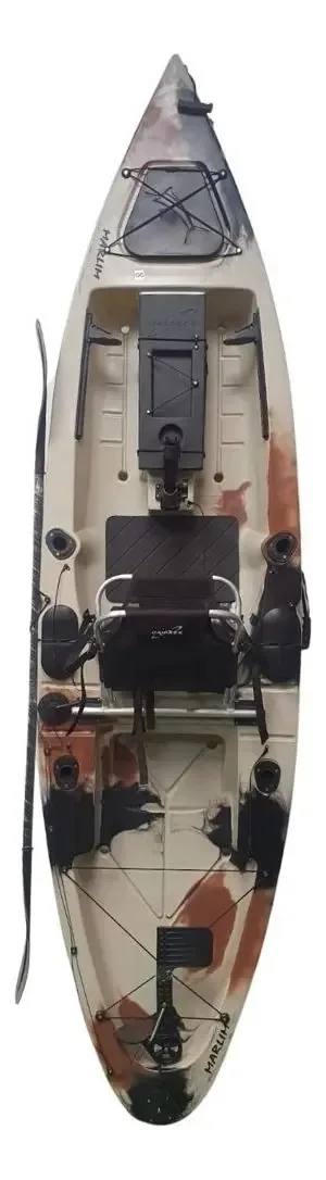 Caiaque De Pesca Marlim Caiaker Sem Pedal Cor Areia
