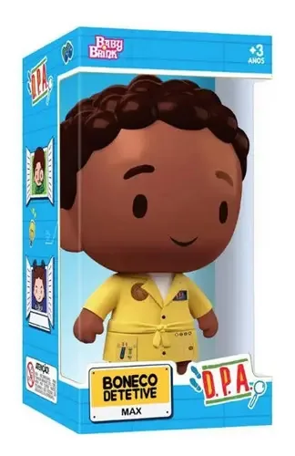 Boneco D.p.a. Max Detetive Amarelo 20 Cm Novabrink