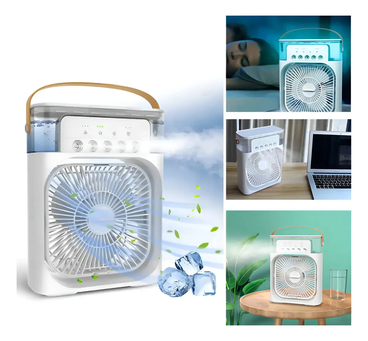Climatizador Portátil DGM Branco 600mL Frio Purificador Umidificador