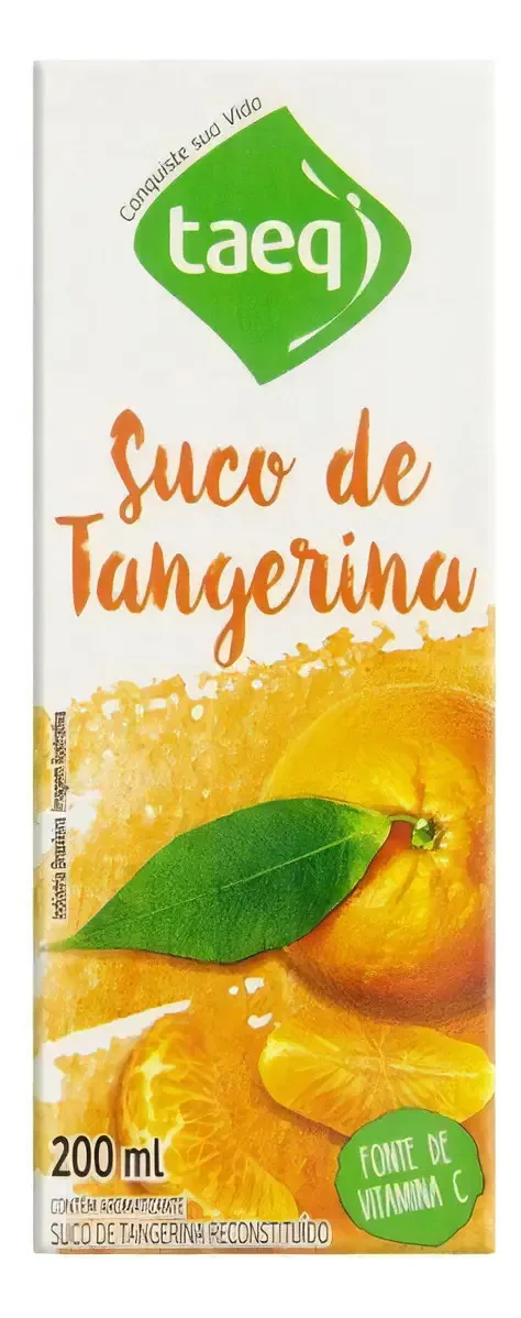 Suco De Fruta Tangerina Taeq Caixa 200ml