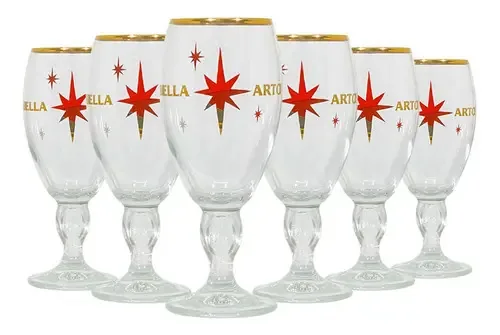 Jogo 6 Cálices Stella Artois Oficial 400ml Edição Limitada Cor Transparente