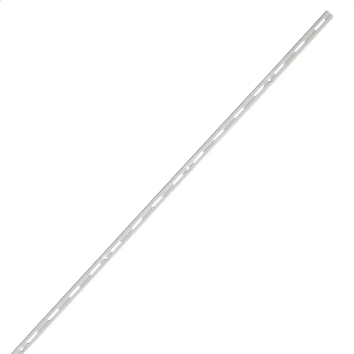 Kit Trilhos de Aço com Suportes Branco Fosco para Organização