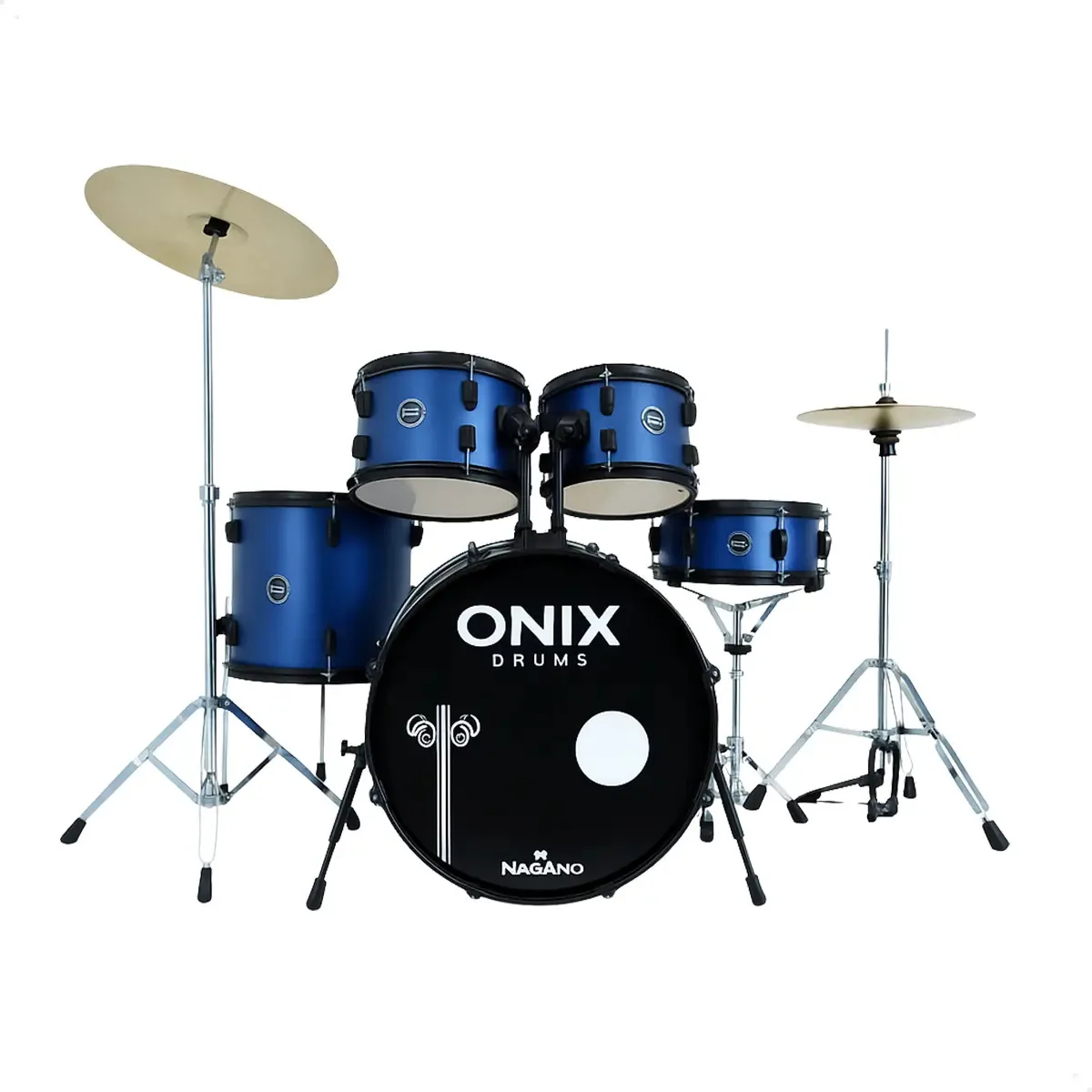 Bateria Nagano Onix Skinny 20 Ferragens Banco Completa Cor Lunar Blue
