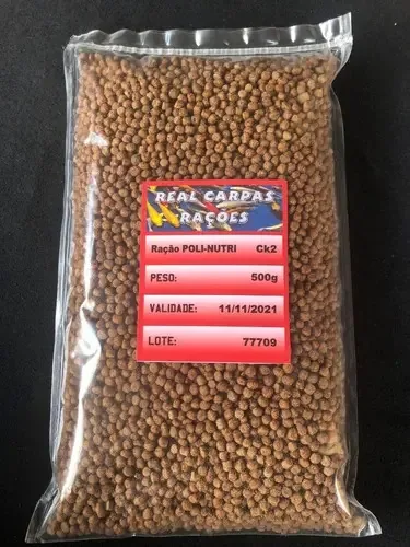 Ração Top Para Peixes Carpas, Kinguius E Tilápias 500g