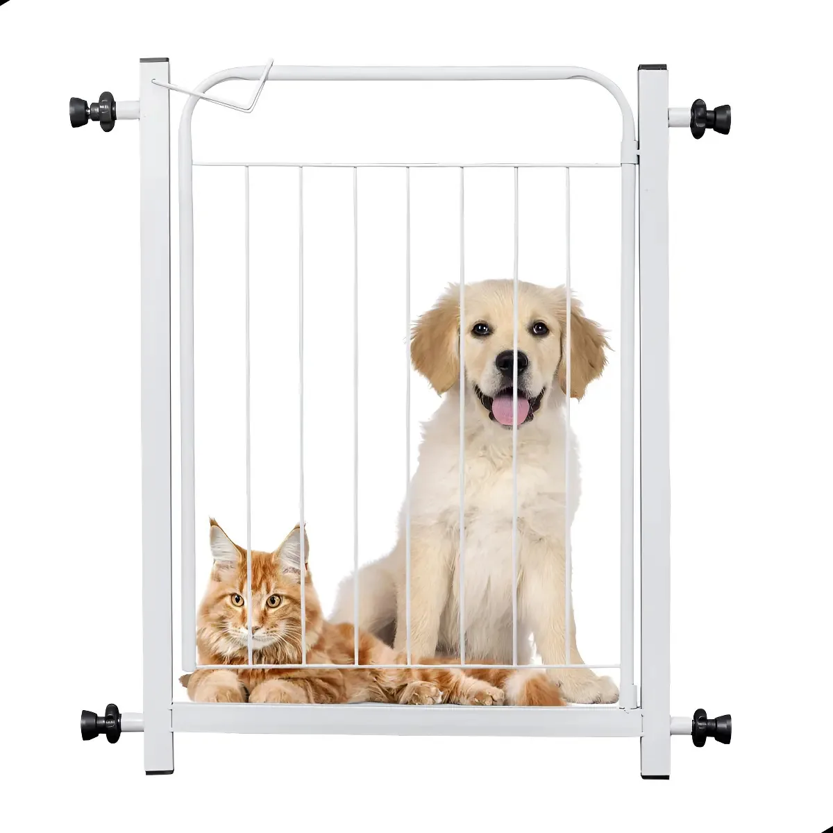 Portão Proteção Machado Casa E Lazer Criança/Cachorro Ajustável Branco