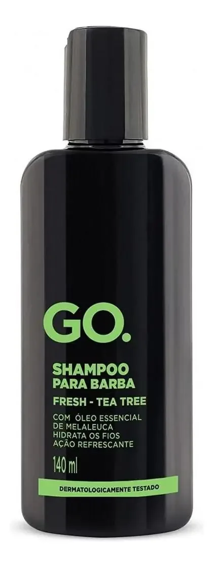 Shampoo Para Barba Limpeza Fresh Tea Tree 140ml