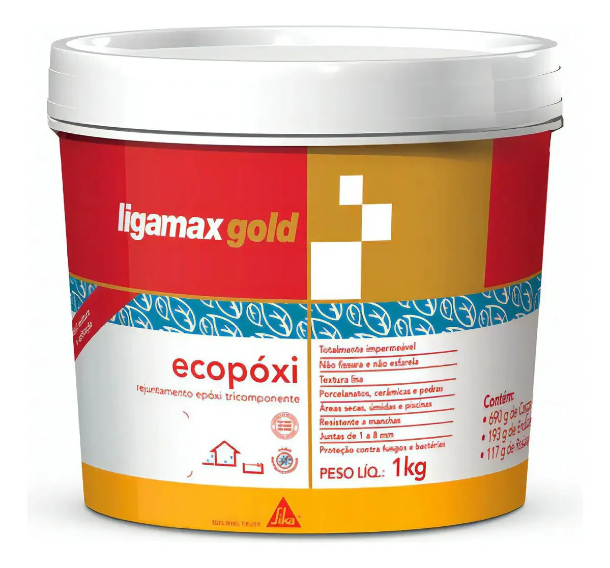 Rejunte Ecopóxi Ligamax - Ocre 1kg