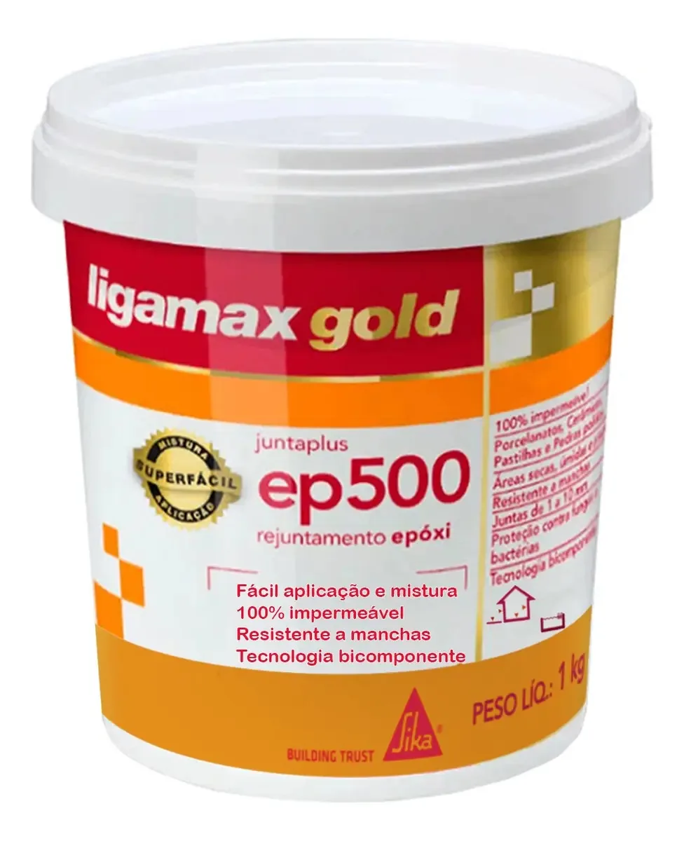Rejunte Epóxi Ep500 Ligamax Gold Areia 1kg