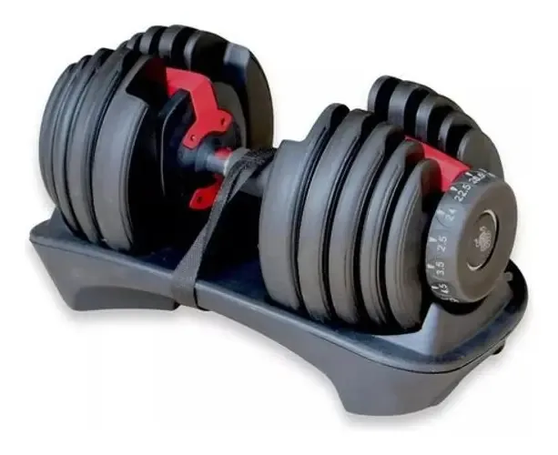 Halter Ajustável 24kg Dumbbells Musculação Fitness