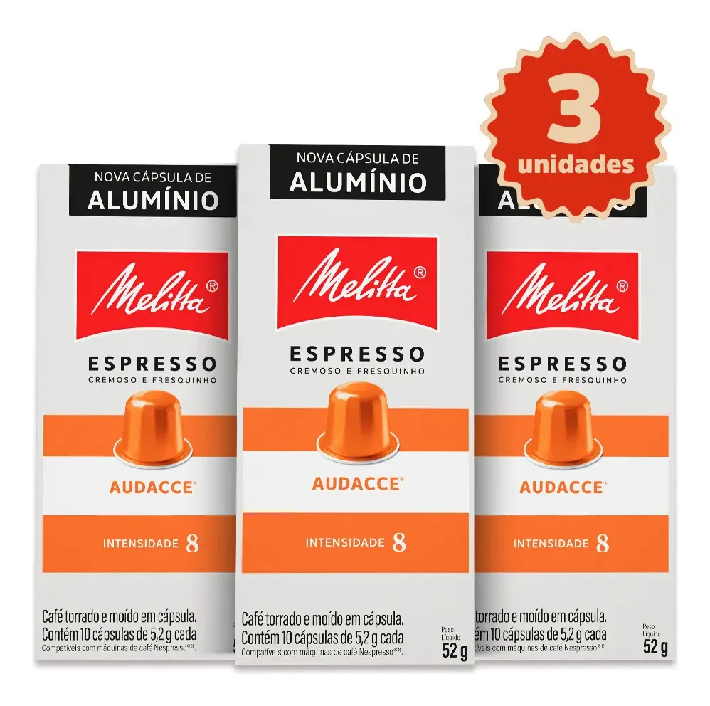 Kit 30 Cápsulas Melitta® Audacce