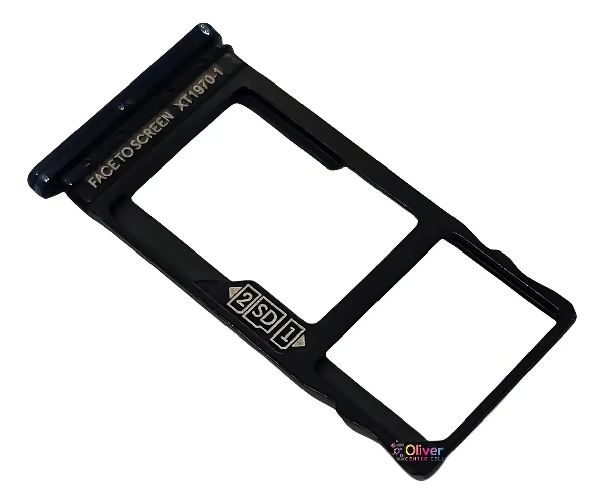Bandeja Gaveta Chip Compatível Moto One Vision Xt1970 Azul