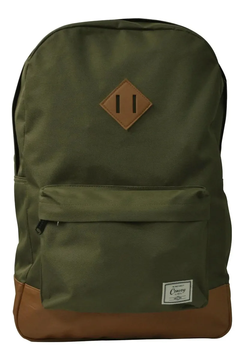 Mochila Casual Unissex Verde + Carregador Portátil 5000mah