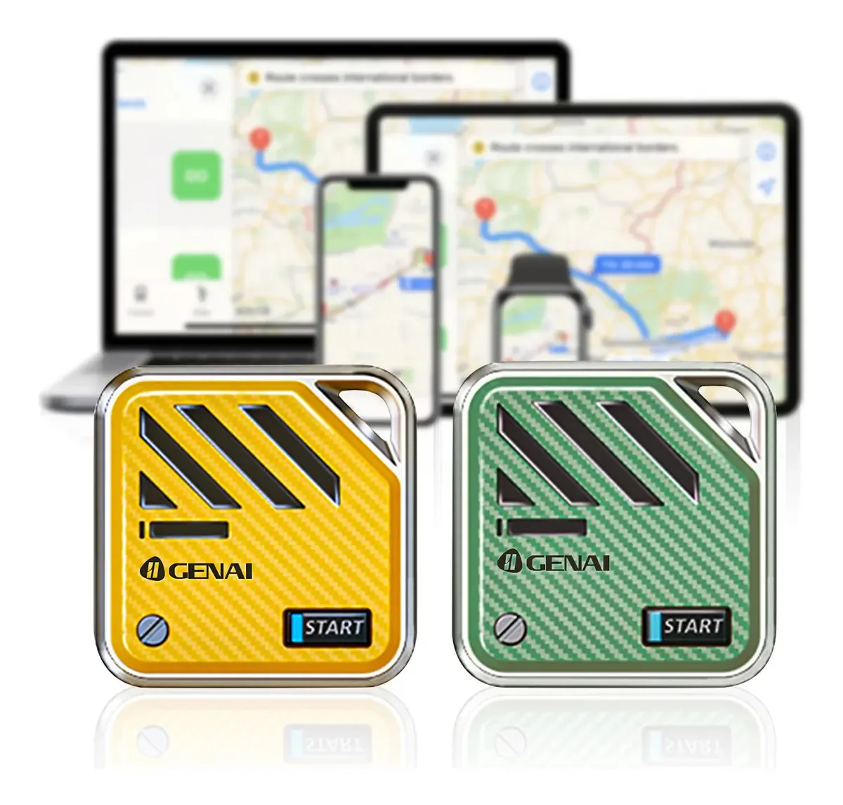 Mini Rastreador Bluetooth Iigenai GN-463 Localizador de Objetos Amarelo