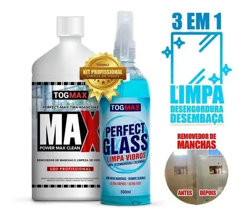 Limpador Togmax Perfect Glass Kit
