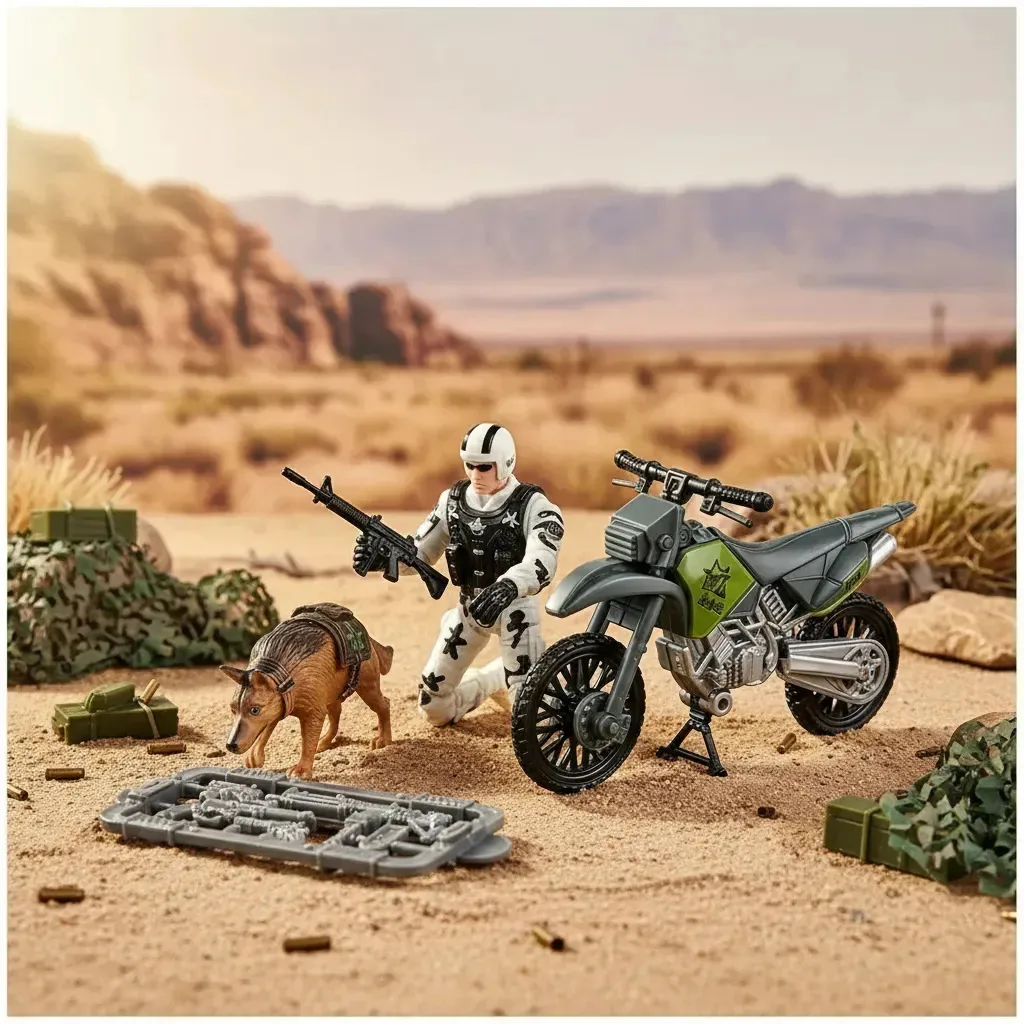 Brinquedo Militar TOYENKING2025 Playset Infantil Plástico Verde-musgo