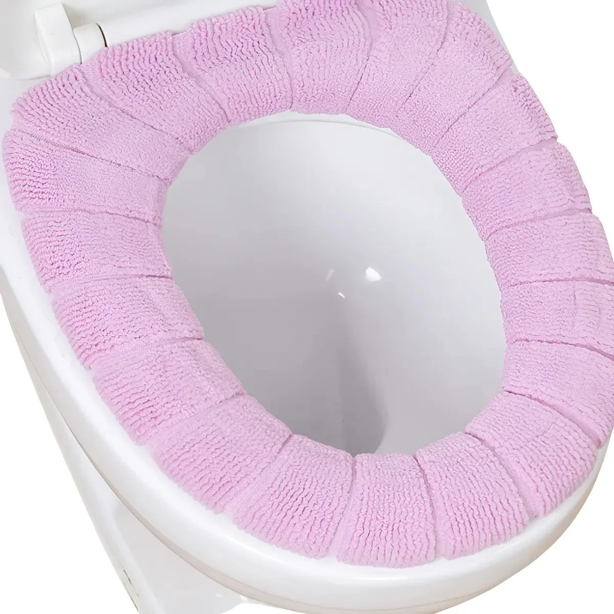 Capa para assento de vaso sanitário Tuca Home cor de rosa