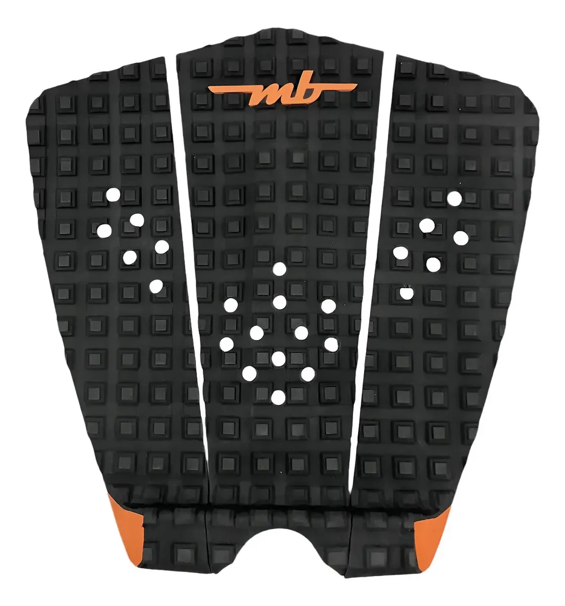 Deck Antiderrapante Prancha De Surf - Cola 3m Cor Preto Laranja