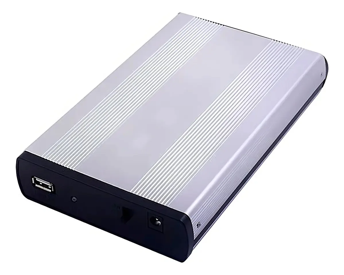 Case Hd Sata 3.5 Gaveta Externa Usb 2.0 P/ Pc Desktop Cor Prata