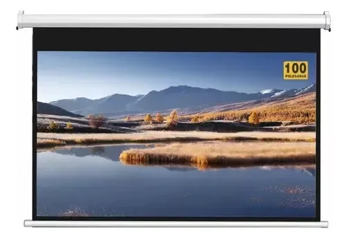 Tela Projeção Elétrica 100'' Retrátil Cinema Telão