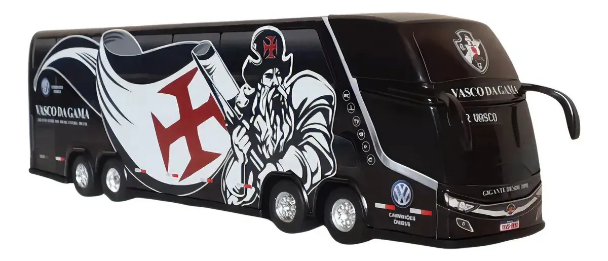 Miniatura Ônibus 4 Eixos Time Vasco Da Gama