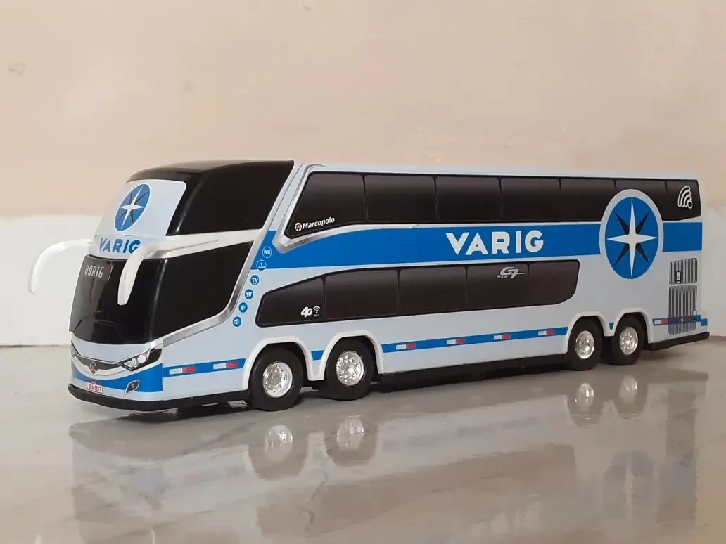 Miniatura Ônibus 4 Eixos Varig Pintura Antiga