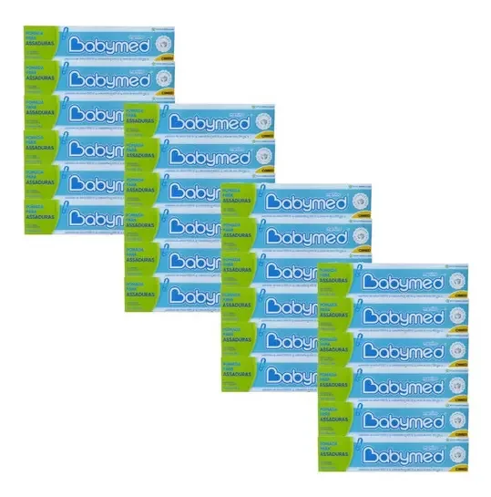 Kit 30 Unid Babymed Pomada Contra Assaduras 45g