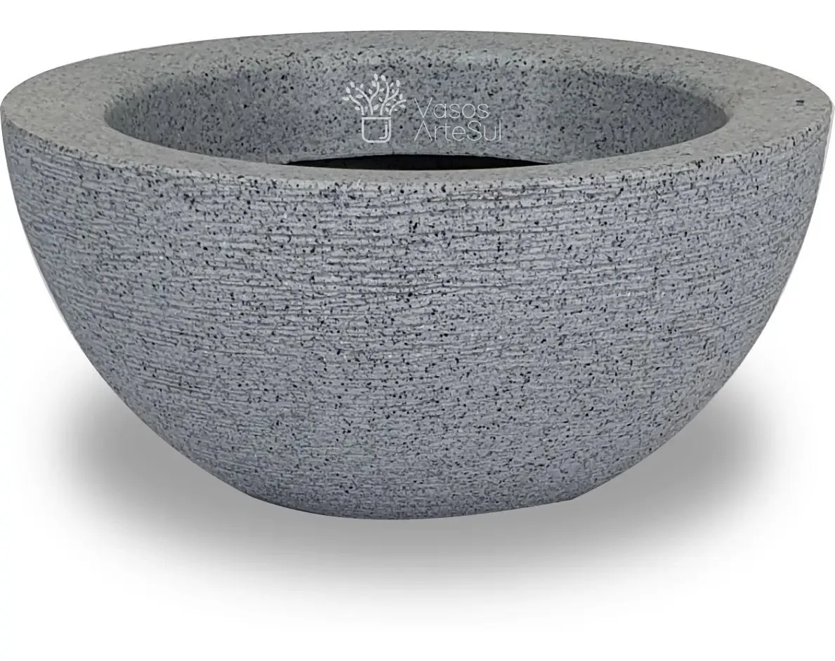 Vaso Decorativo Bacia Mini Cor Granito