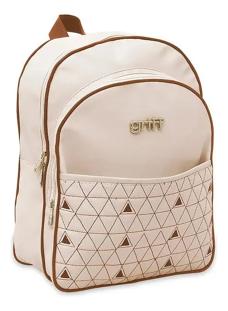 Mochila Bebê Maternidade Bege Griff