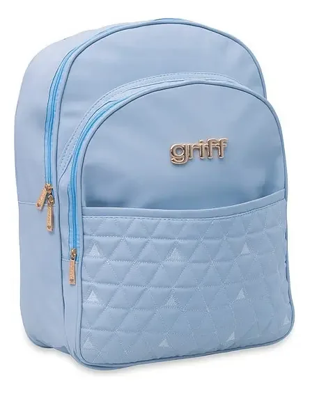 Mochila Bebê Maternidade Azul Claro Griff