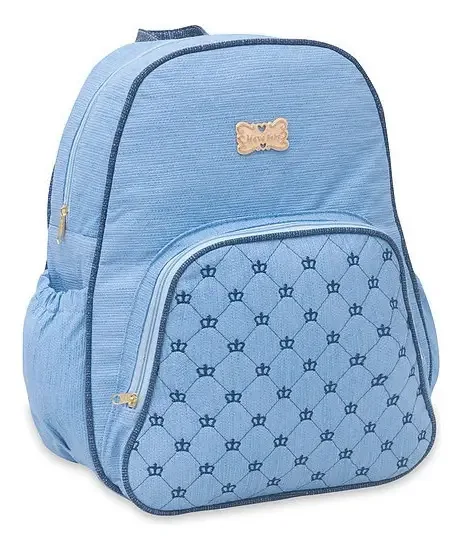 Mochila Bebê Maternidade Azul Claro