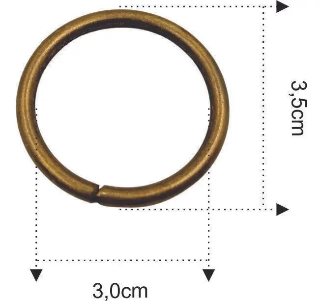 Argolas 29mm Artesanato - 50 Und - Alta Qualidade
