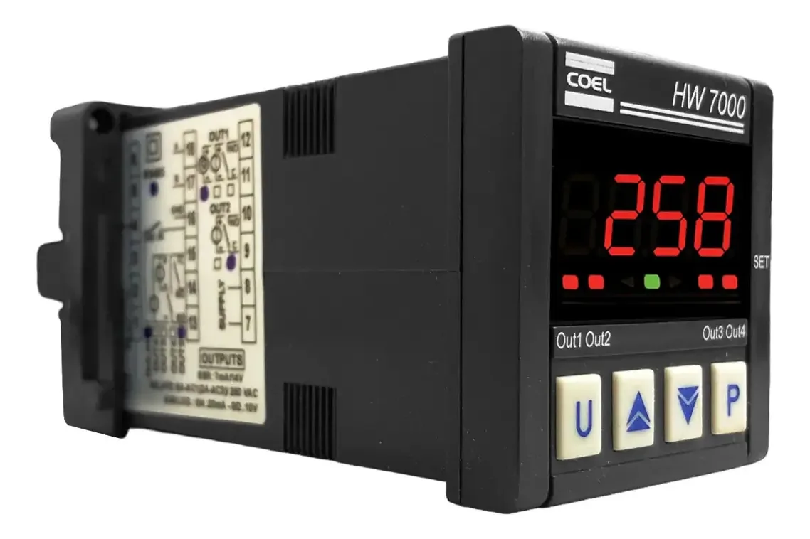 Indicador Digital Microprocessado Coel HW7000 com Entradas Configuráveis