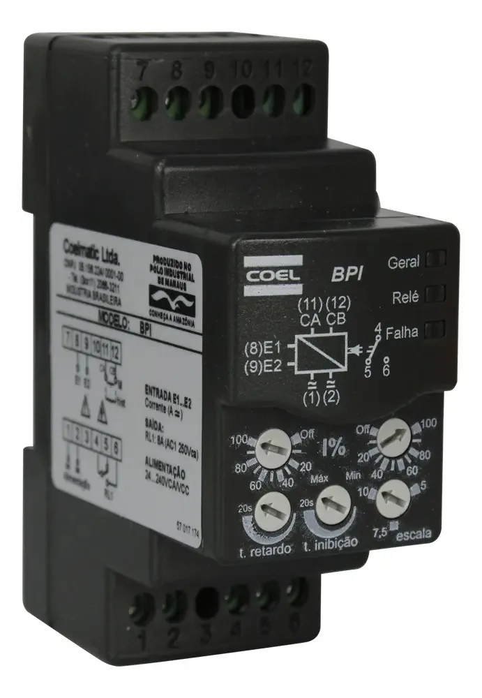 Monitor de Corrente Monofásico Coel BPI 5-10Aca/Acc