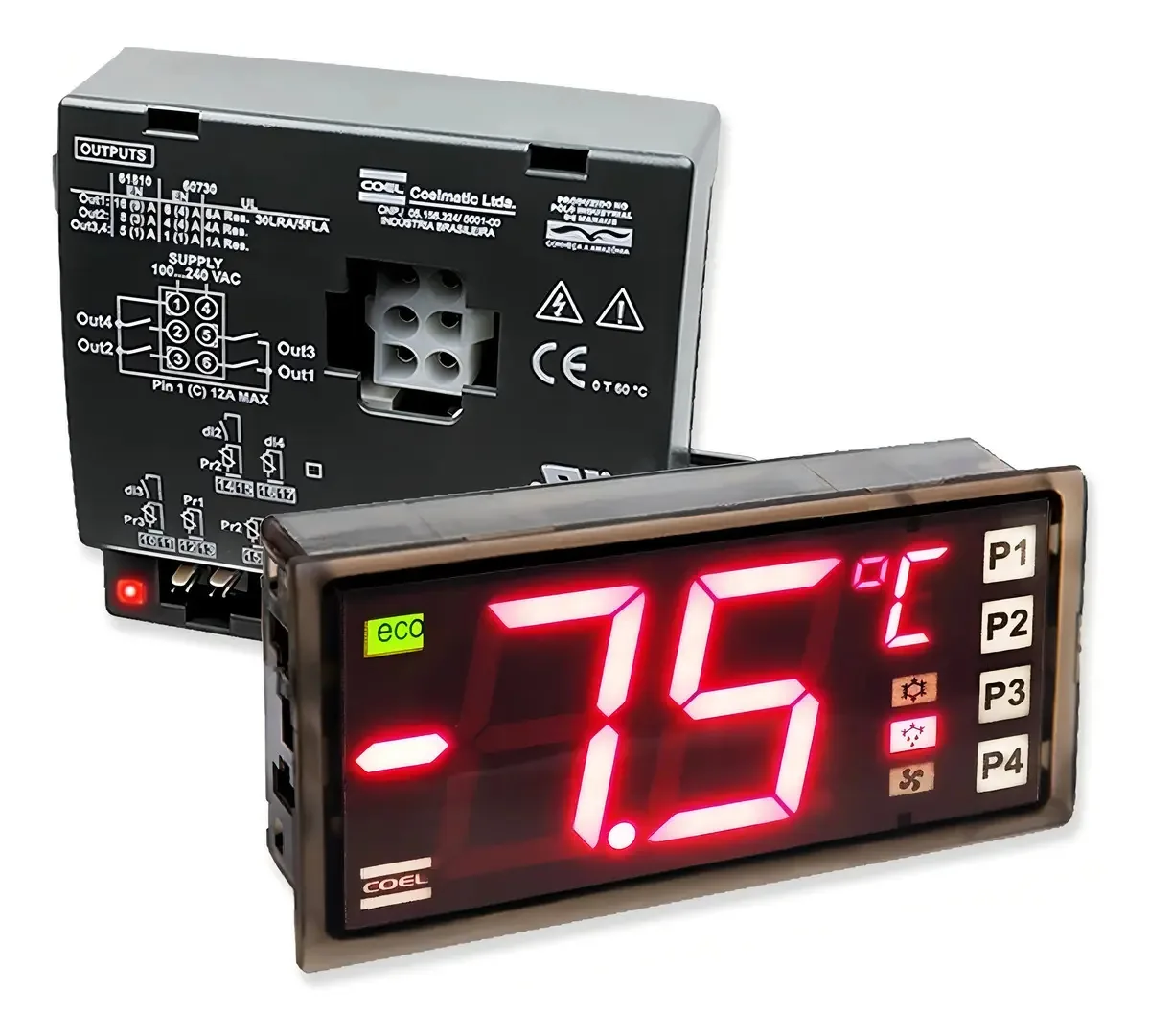 Controlador Universal Coel B05 Cervejeiras Touch 4 Set Points