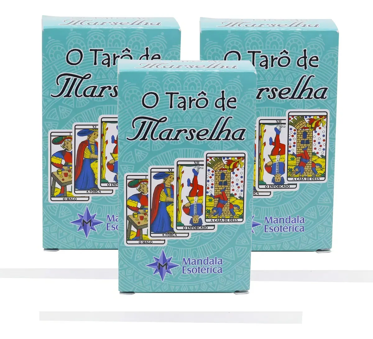 Kit 6 Baralhos Tarô De Marselha 78 Cartas Completas