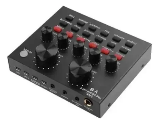 Mesa De Som V8 Áudio Usb Smart Conjunto Interface Externa