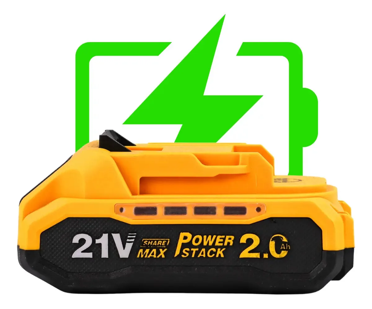 Bateria Para Ferramentas Elétricas Universal Compativel 21v 2.000mah Forte Potente B-tek Bateria Avulsa Íon Lítio
