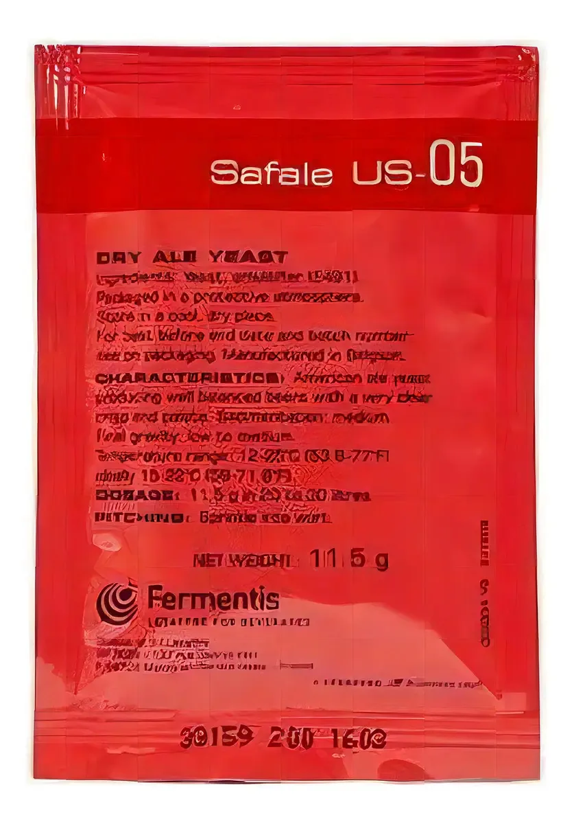 Fermento Ale Fermentis US-05 15°C-24°C 11,5g